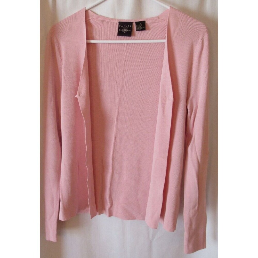 Women's B Moss Tailor 1 Button Cardigan Pink Lightweight Sweater Size S
